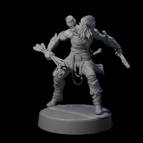 Four Tormented Eyeless Drow Miniature for Dungeons and Dragons, Pathfinder or other TTRPGs