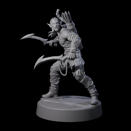 Four Tormented Eyeless Drow Miniature for Dungeons and Dragons, Pathfinder or other TTRPGs