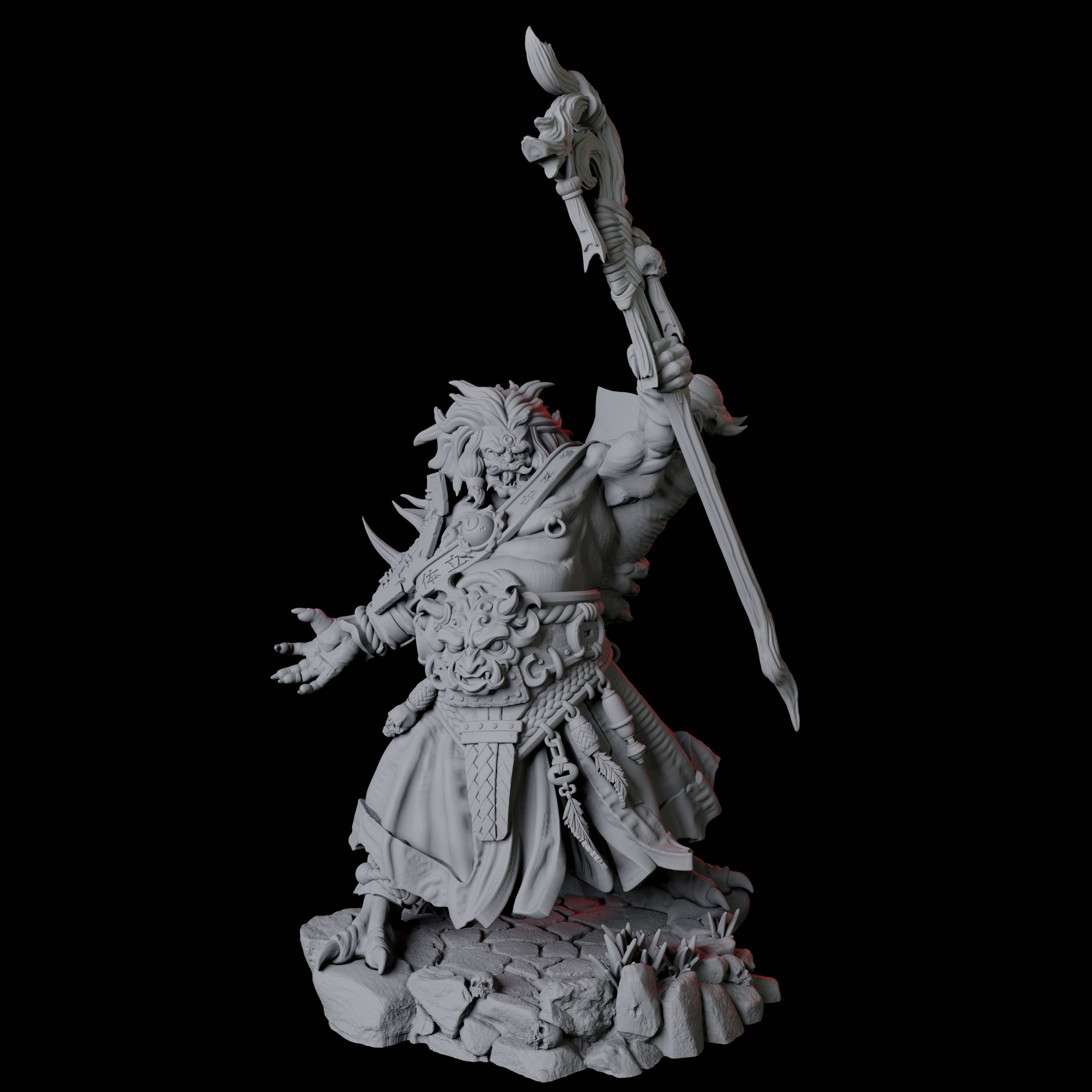 Four Towering Oni Demons Miniature for Dungeons and Dragons, Pathfinder or other TTRPGs