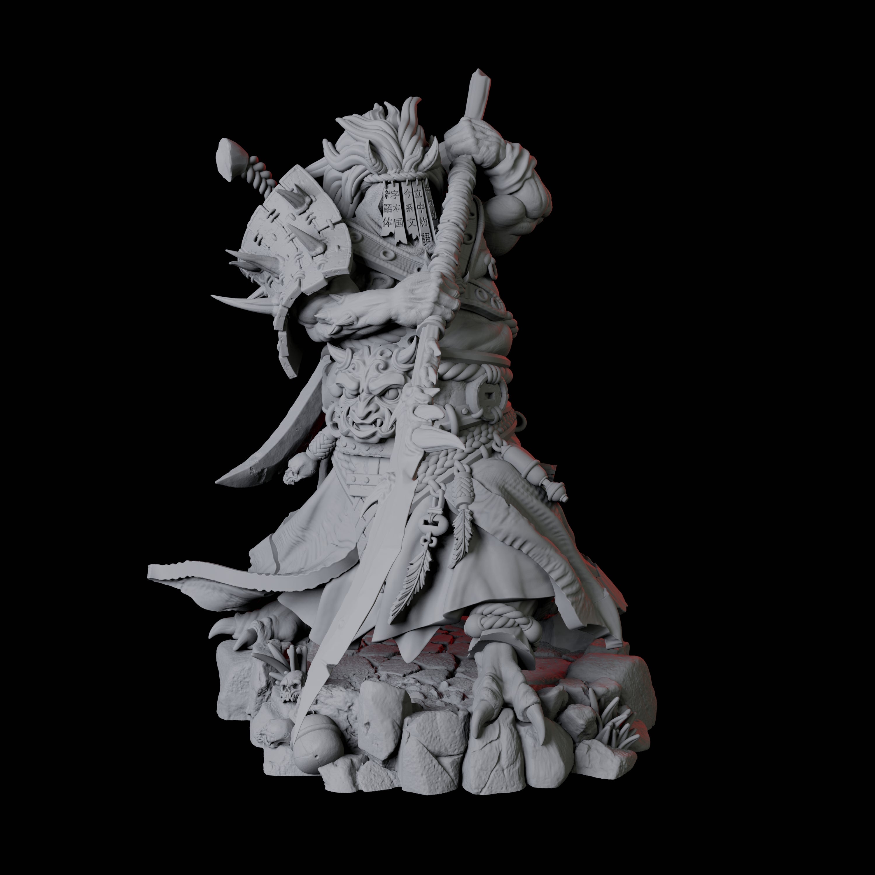 Four Towering Oni Demons Miniature for Dungeons and Dragons, Pathfinder or other TTRPGs