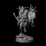 Four Tusked Goblin Shamans Miniature for Dungeons and Dragons, Pathfinder or other TTRPGs