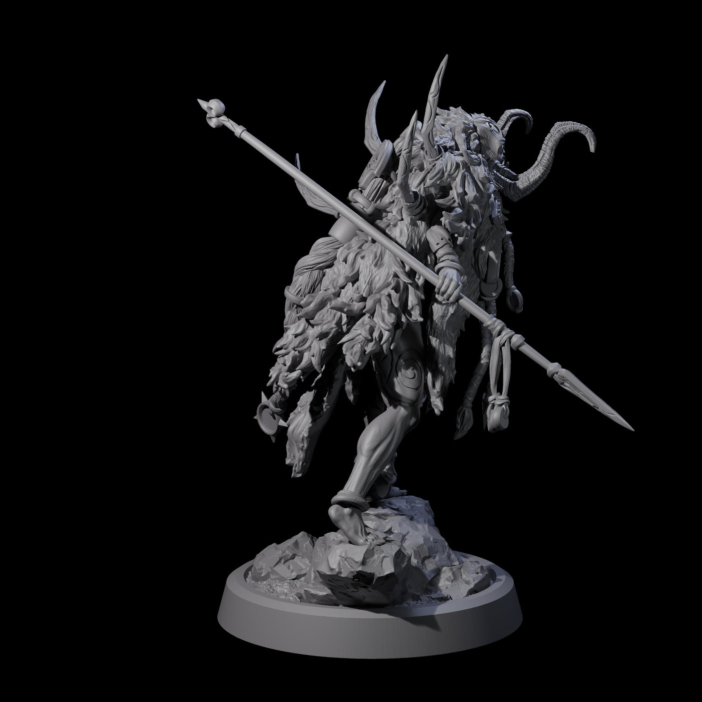 Four Tusked Goblin Shamans Miniature for Dungeons and Dragons, Pathfinder or other TTRPGs