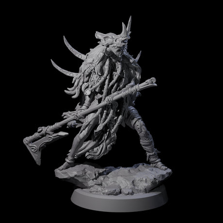 Four Tusked Goblin Shamans Miniature for Dungeons and Dragons, Pathfinder or other TTRPGs