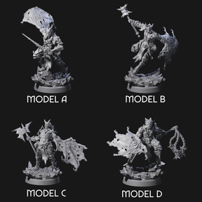 Four Unholy Half Winged Cambions Miniature for Dungeons and Dragons, Pathfinder or other TTRPGs