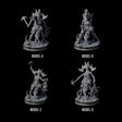 Four Unscrupulous Shadow Weavers Miniature for Dungeons and Dragons, Pathfinder or other TTRPGs