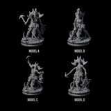 Four Unscrupulous Shadow Weavers Miniature for Dungeons and Dragons, Pathfinder or other TTRPGs