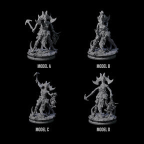 Four Unscrupulous Shadow Weavers Miniature for Dungeons and Dragons, Pathfinder or other TTRPGs
