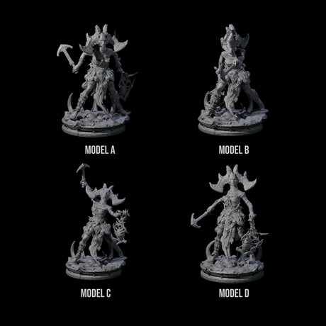 Four Unscrupulous Shadow Weavers Miniature for Dungeons and Dragons, Pathfinder or other TTRPGs