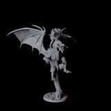Four Valiant Dragonborn Warriors Riding Dragons Miniature for Dungeons and Dragons, Pathfinder or other TTRPGs