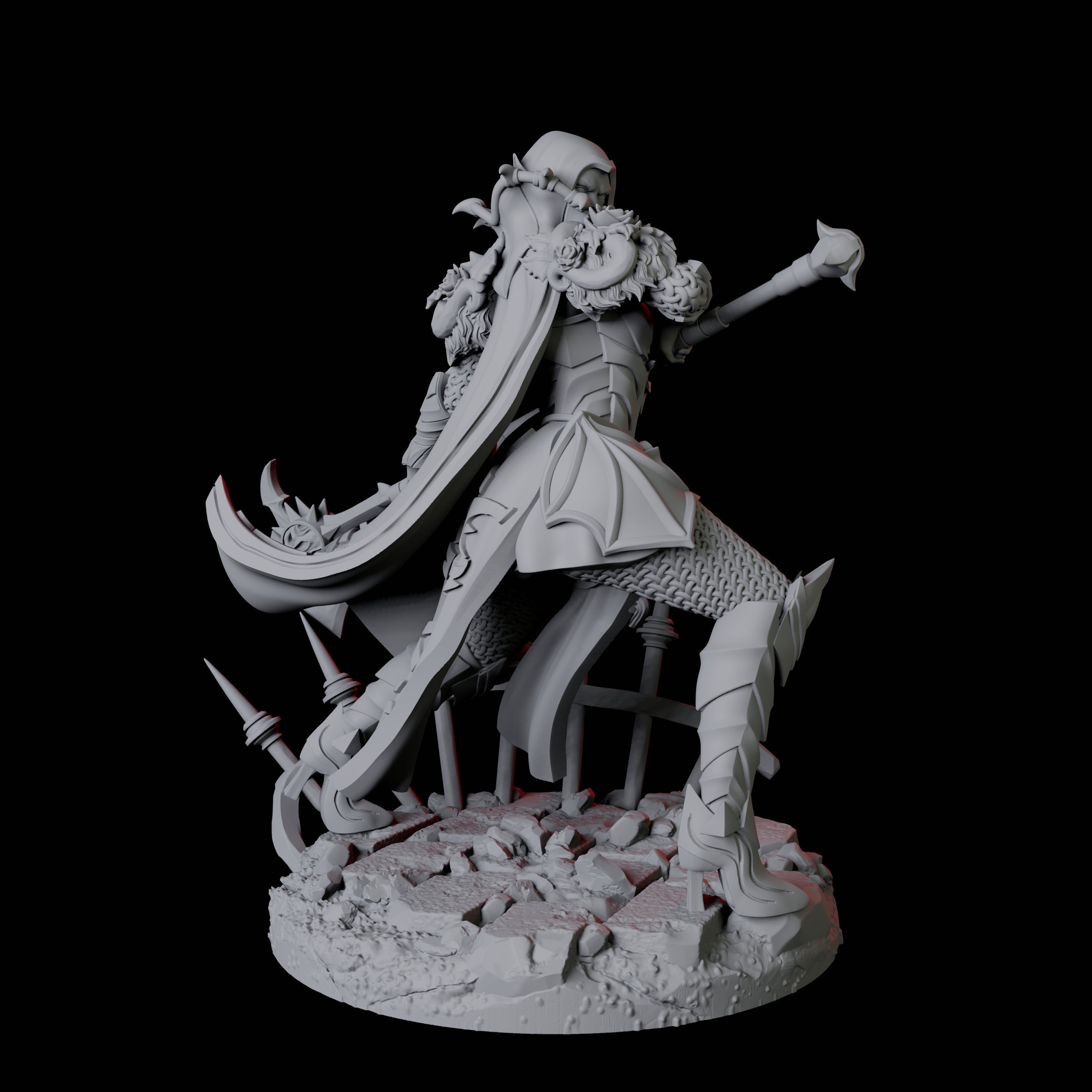 Four Vampire Warriors Miniature for Dungeons and Dragons, Pathfinder or other TTRPGs