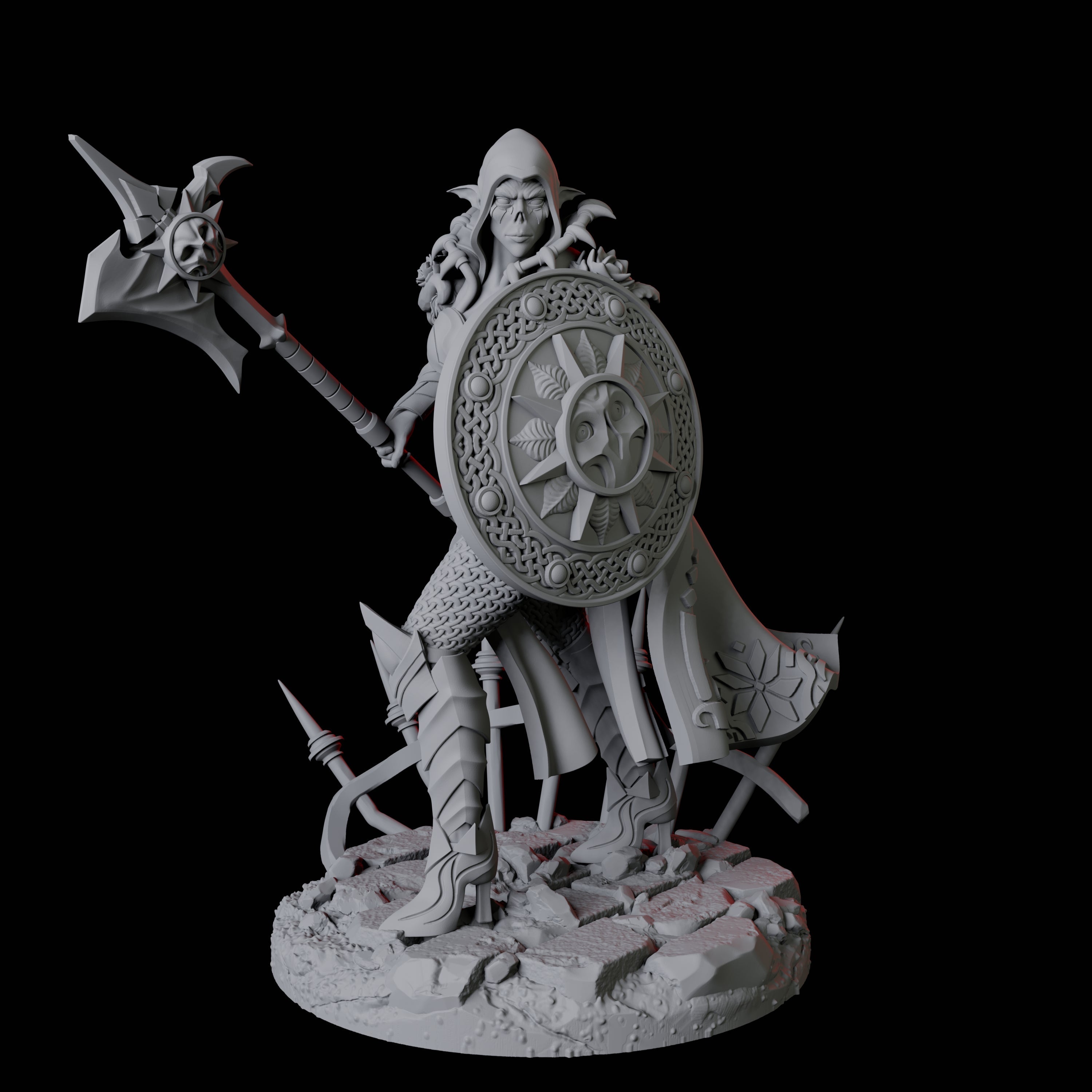 Four Vampire Warriors Miniature for Dungeons and Dragons, Pathfinder or other TTRPGs