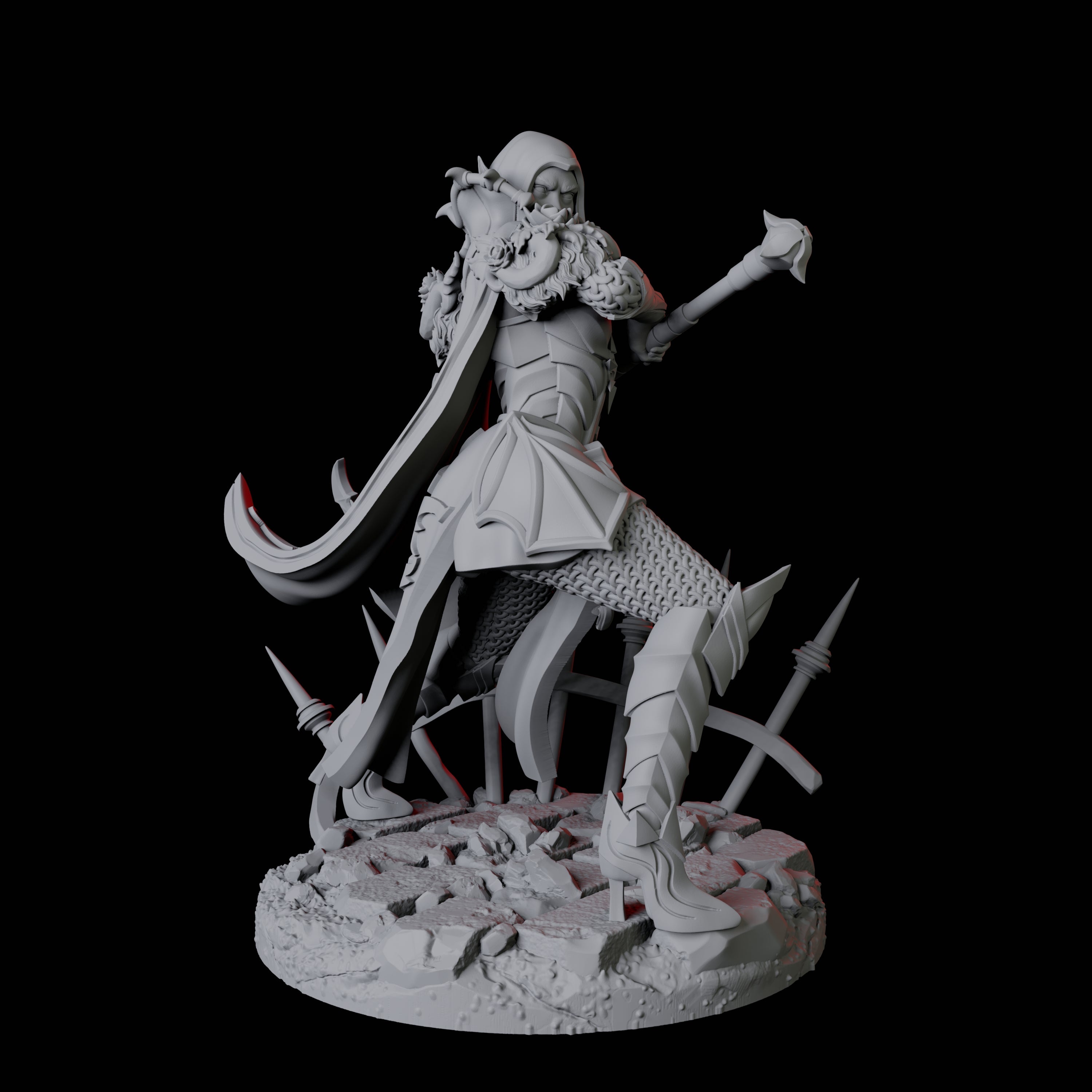 Four Vampire Warriors Miniature for Dungeons and Dragons, Pathfinder or other TTRPGs