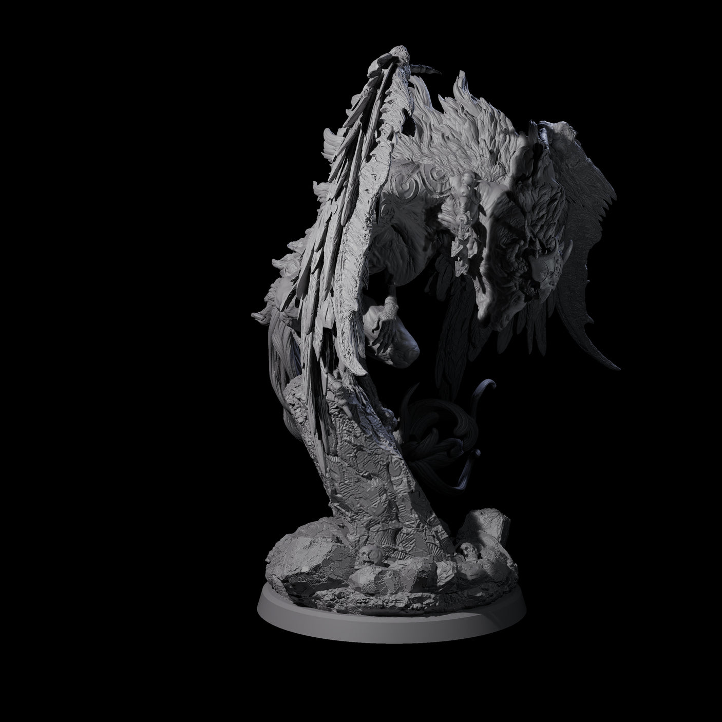 Four Vindictive Garuda Celestials Miniature for Dungeons and Dragons, Pathfinder or other TTRPGs