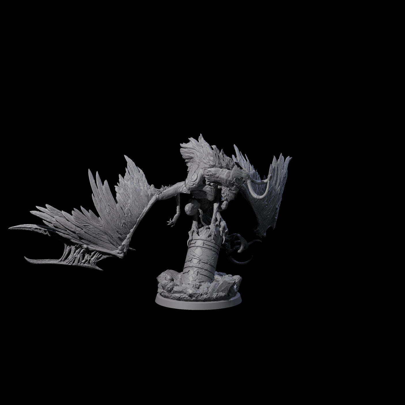 Four Vindictive Garuda Celestials Miniature for Dungeons and Dragons, Pathfinder or other TTRPGs