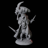 Four Weird Halfling Jester Pairs Miniature for Dungeons and Dragons, Pathfinder or other TTRPGs