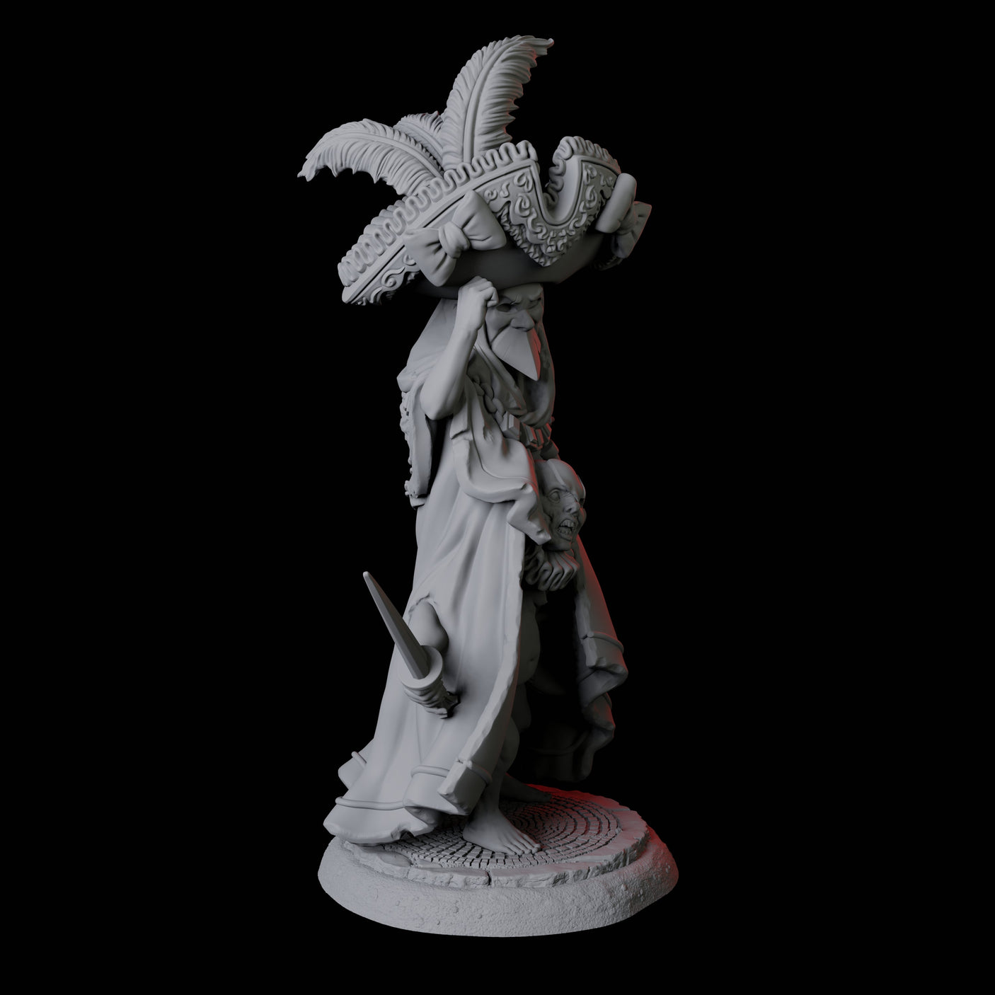 Four Weird Halfling Jester Pairs Miniature for Dungeons and Dragons, Pathfinder or other TTRPGs