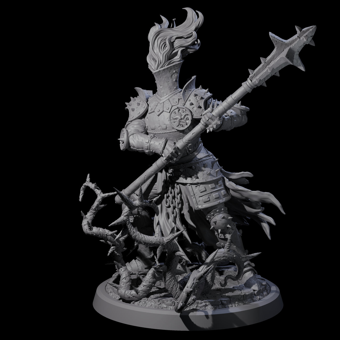 Four Well Trained Fire Elemental Myrmidons Miniature for Dungeons and Dragons, Pathfinder or other TTRPGs