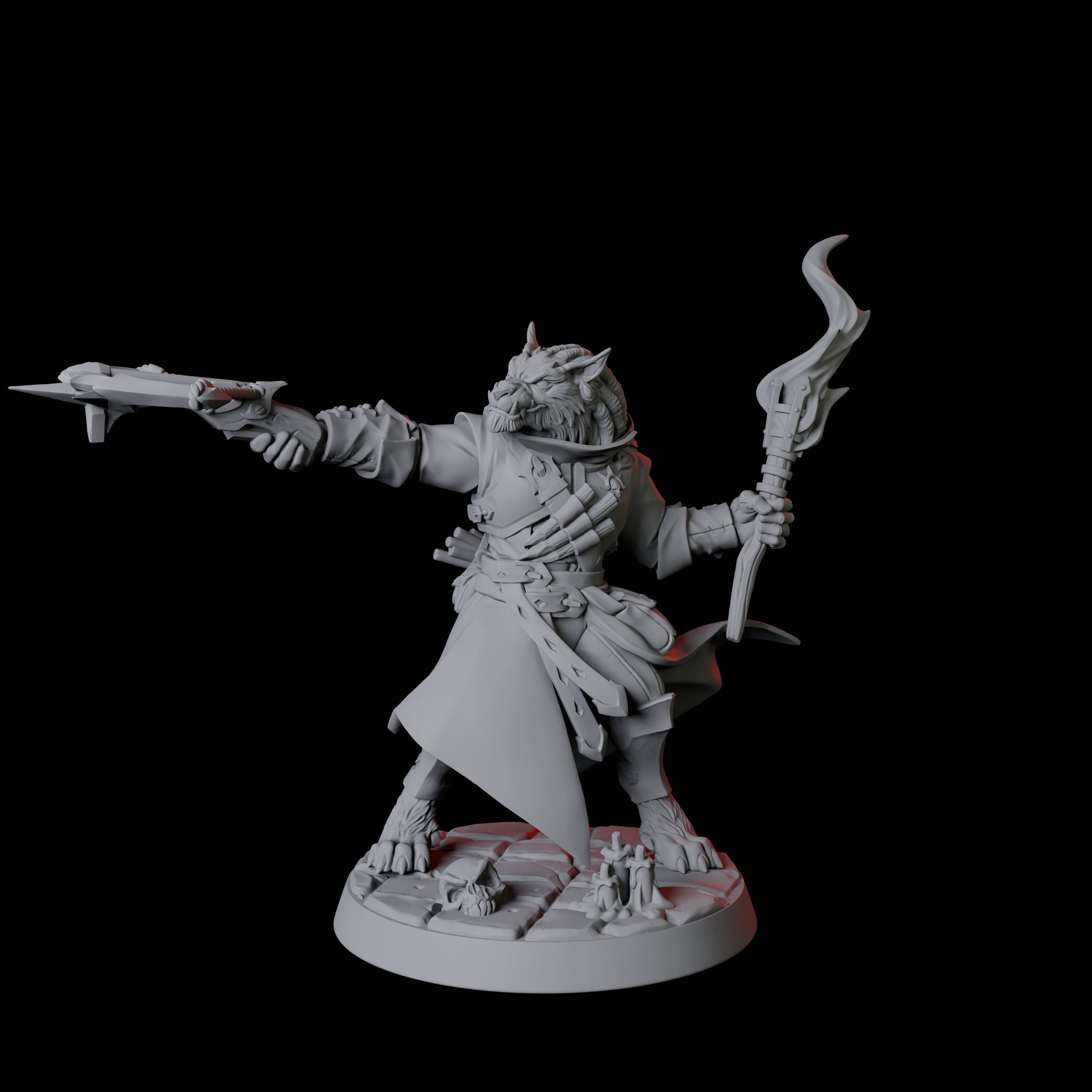 Four Werewolf Vampire Hunters Miniature for Dungeons and Dragons, Pathfinder or other TTRPGs