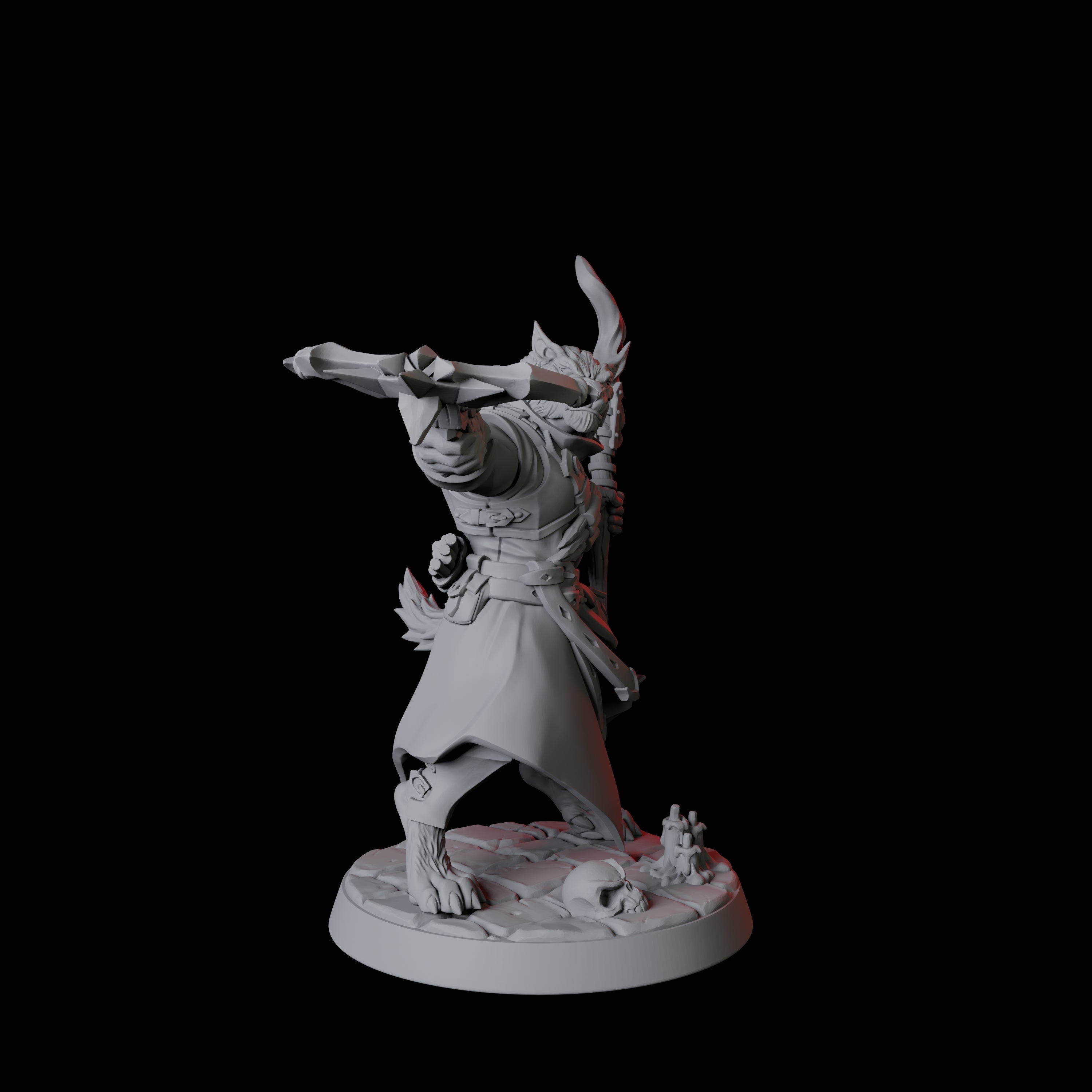 Four Werewolf Vampire Hunters Miniature for Dungeons and Dragons, Pathfinder or other TTRPGs