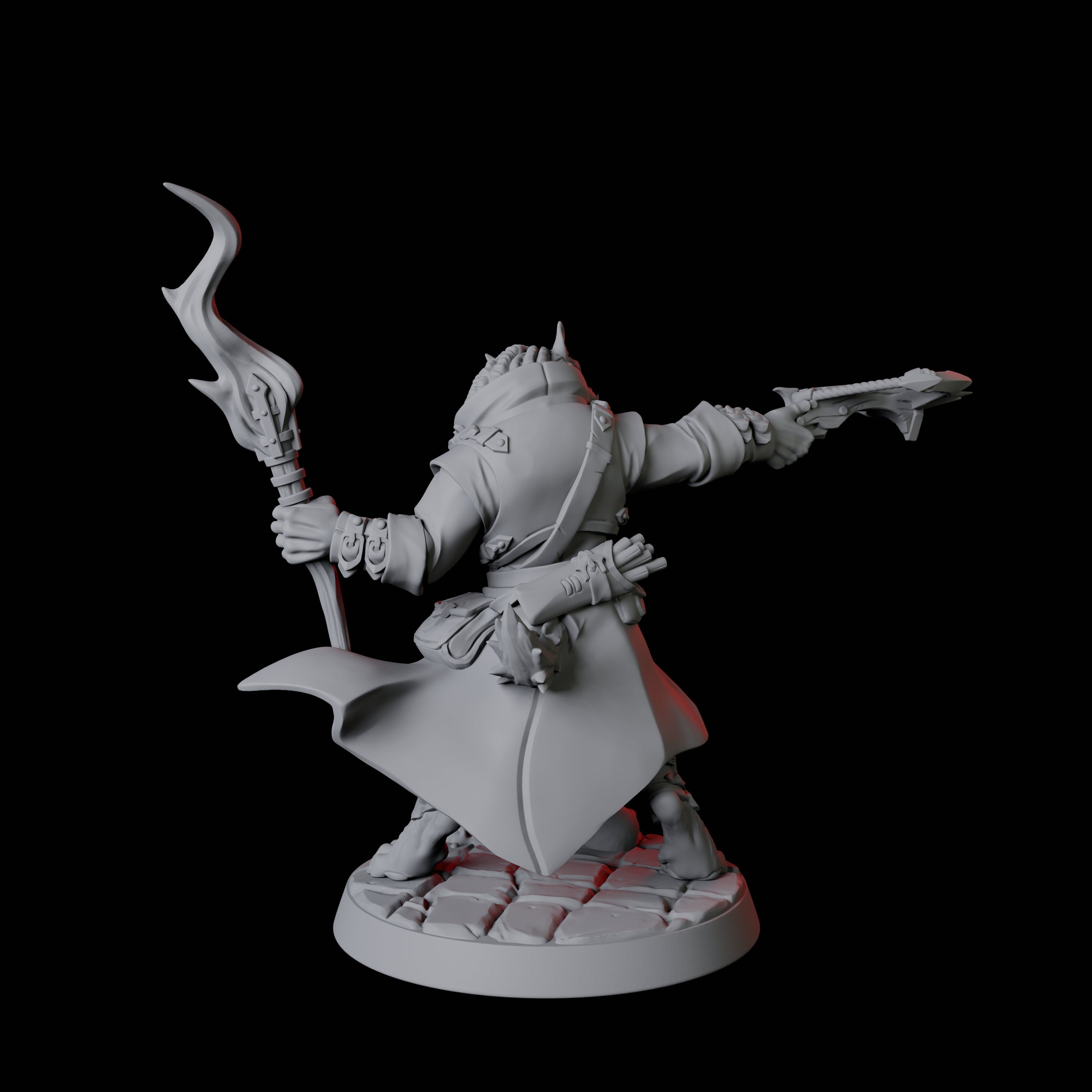 Four Werewolf Vampire Hunters Miniature for Dungeons and Dragons, Pathfinder or other TTRPGs