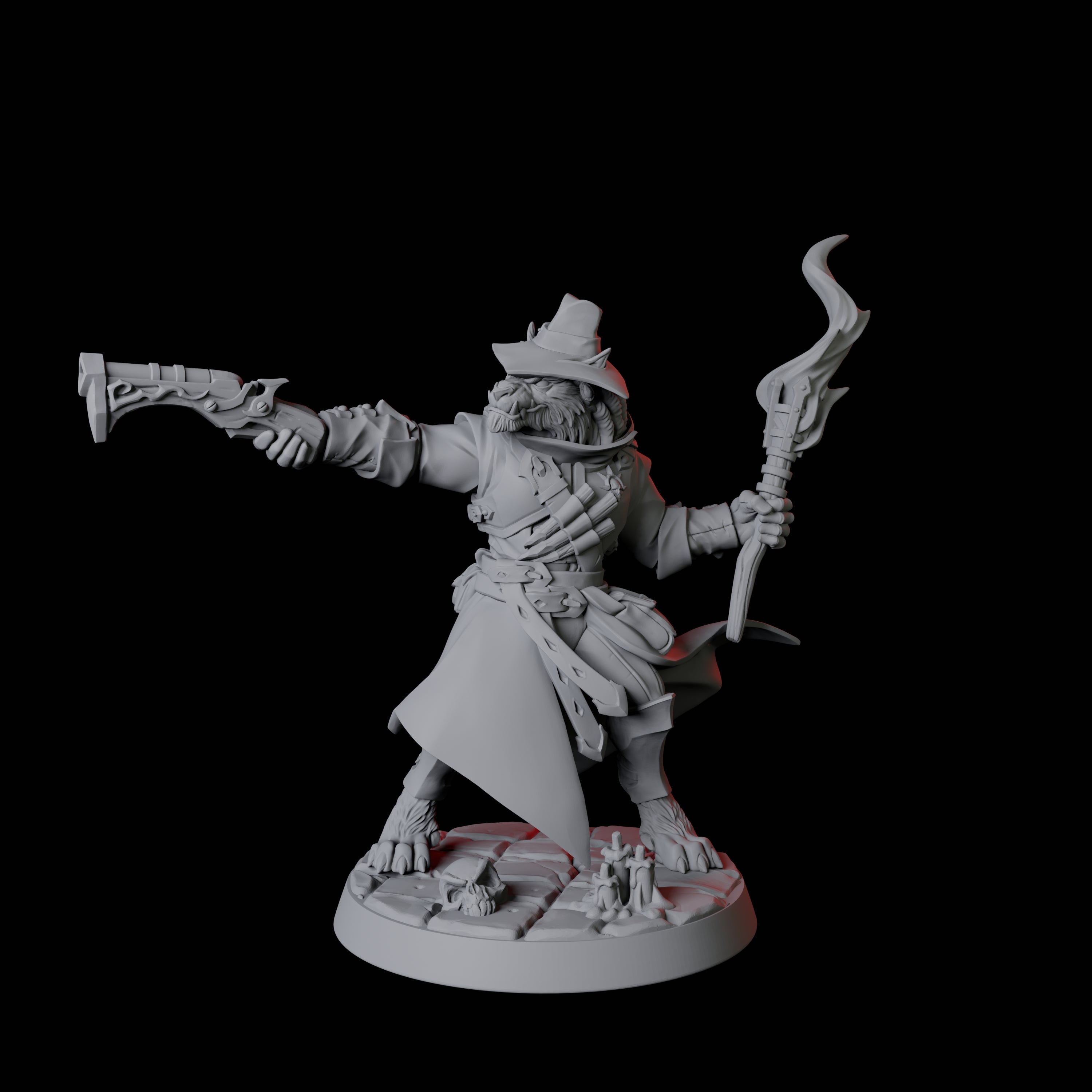 Four Werewolf Vampire Hunters Miniature for Dungeons and Dragons, Pathfinder or other TTRPGs