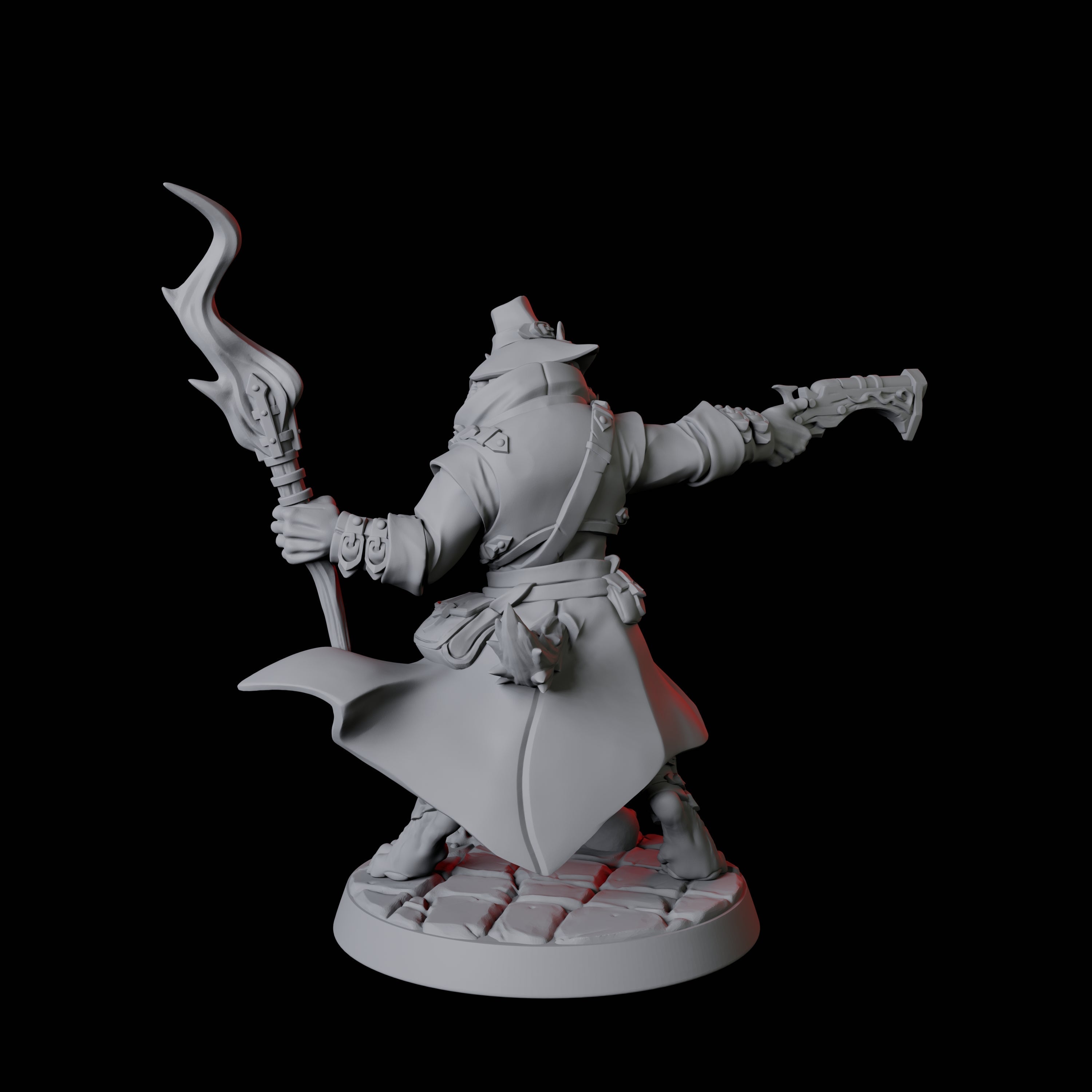 Four Werewolf Vampire Hunters Miniature for Dungeons and Dragons, Pathfinder or other TTRPGs