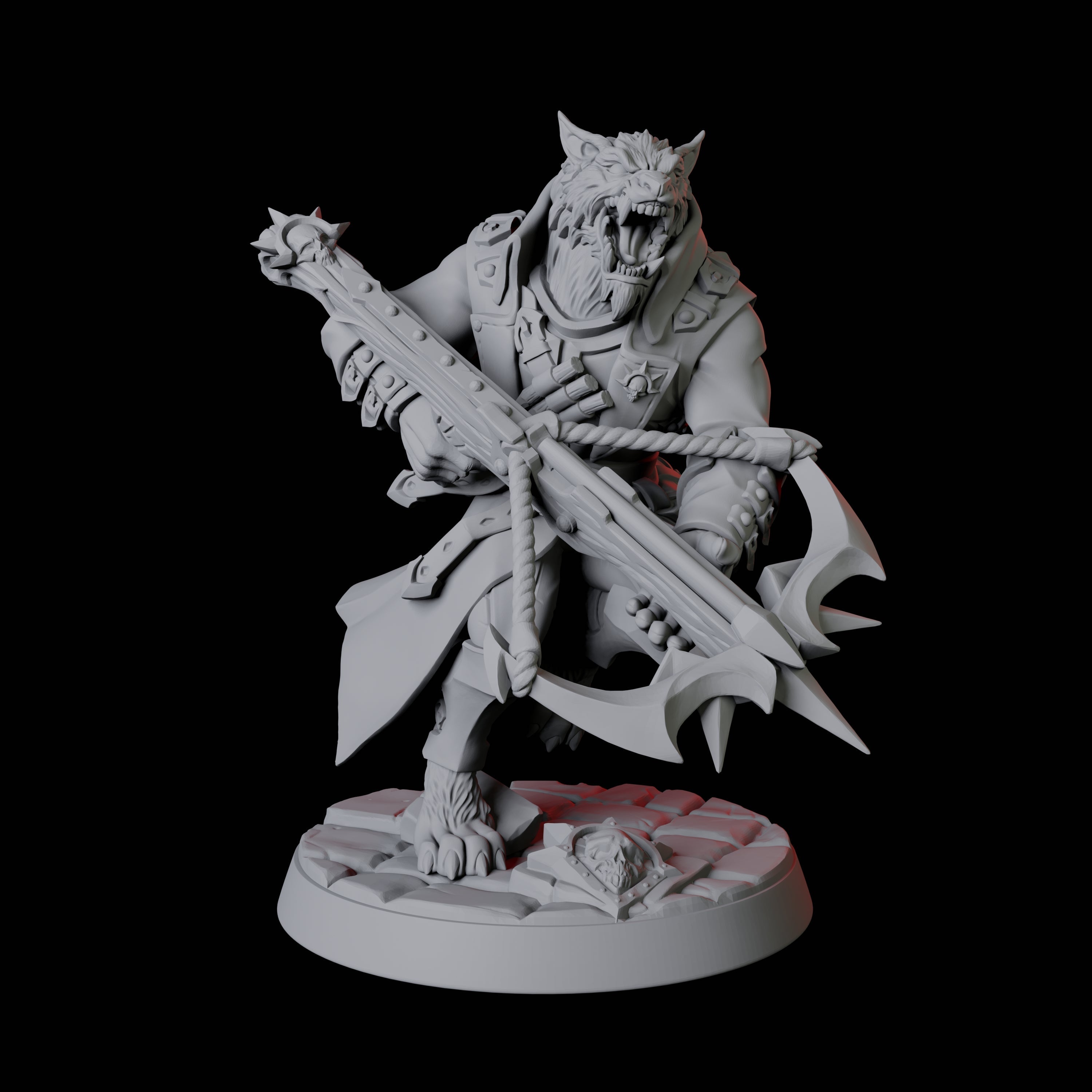 Four Werewolf Vampire Hunters Miniature for Dungeons and Dragons, Pathfinder or other TTRPGs