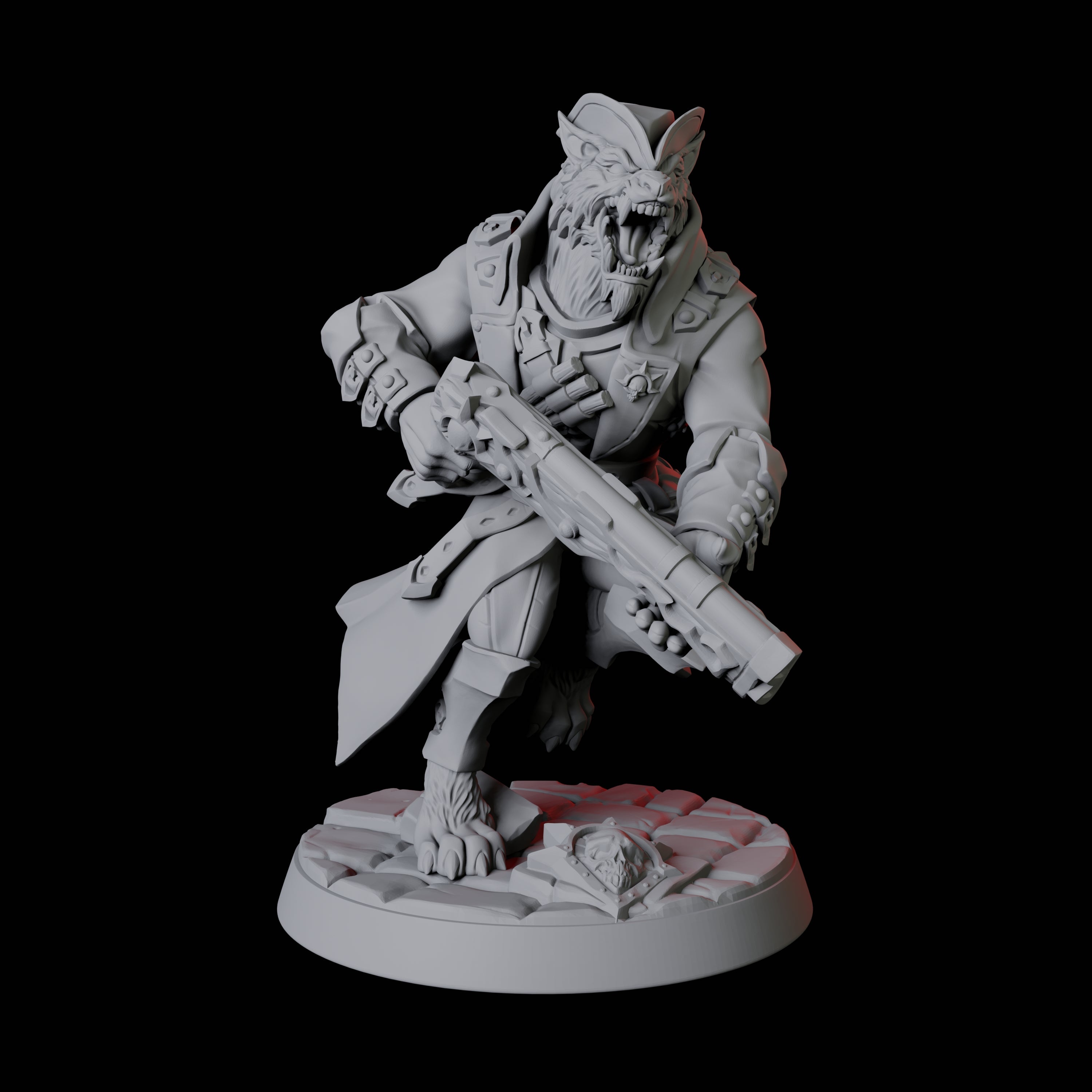 Four Werewolf Vampire Hunters Miniature for Dungeons and Dragons, Pathfinder or other TTRPGs