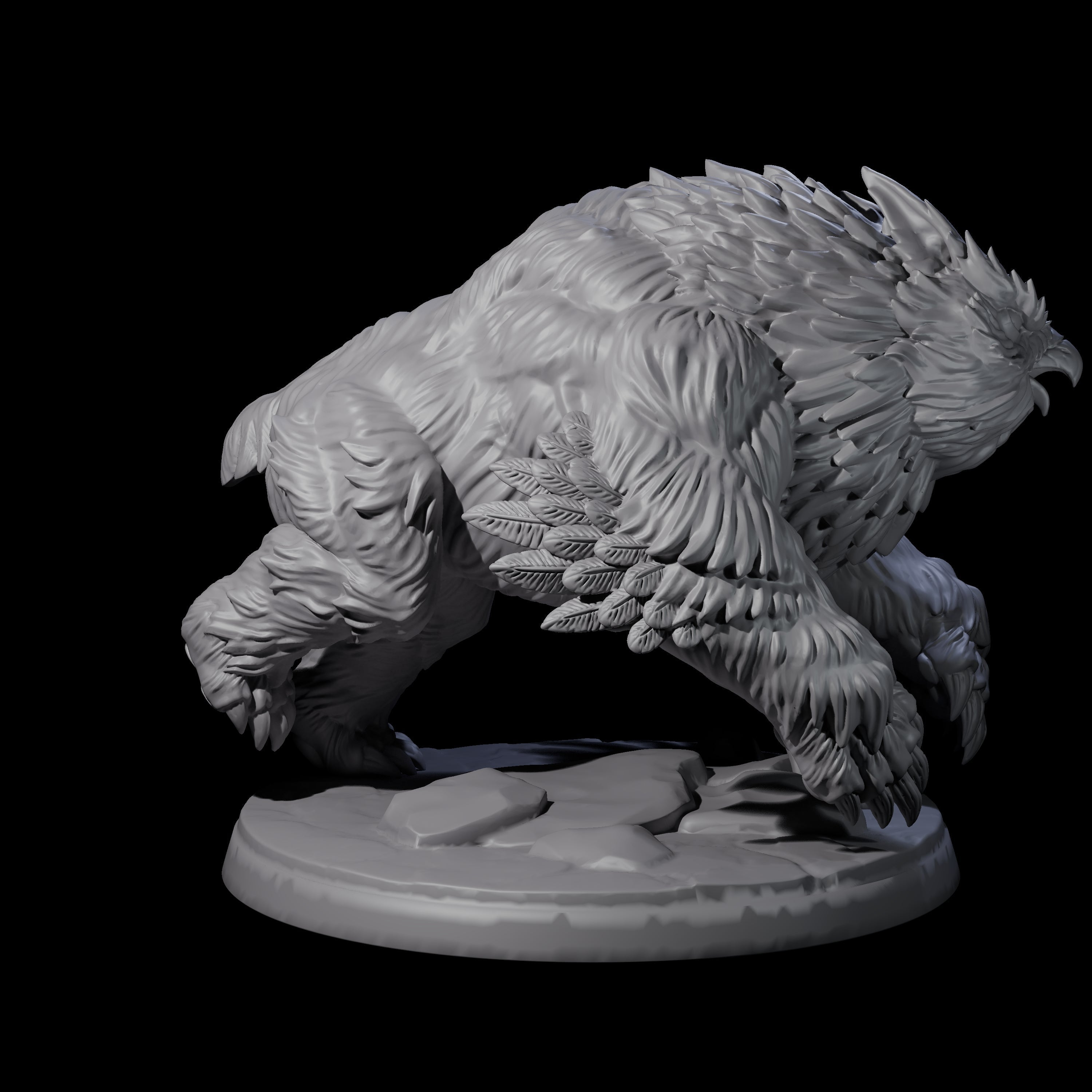 Four Wild Owlbears Miniature for Dungeons and Dragons, Pathfinder or other TTRPGs