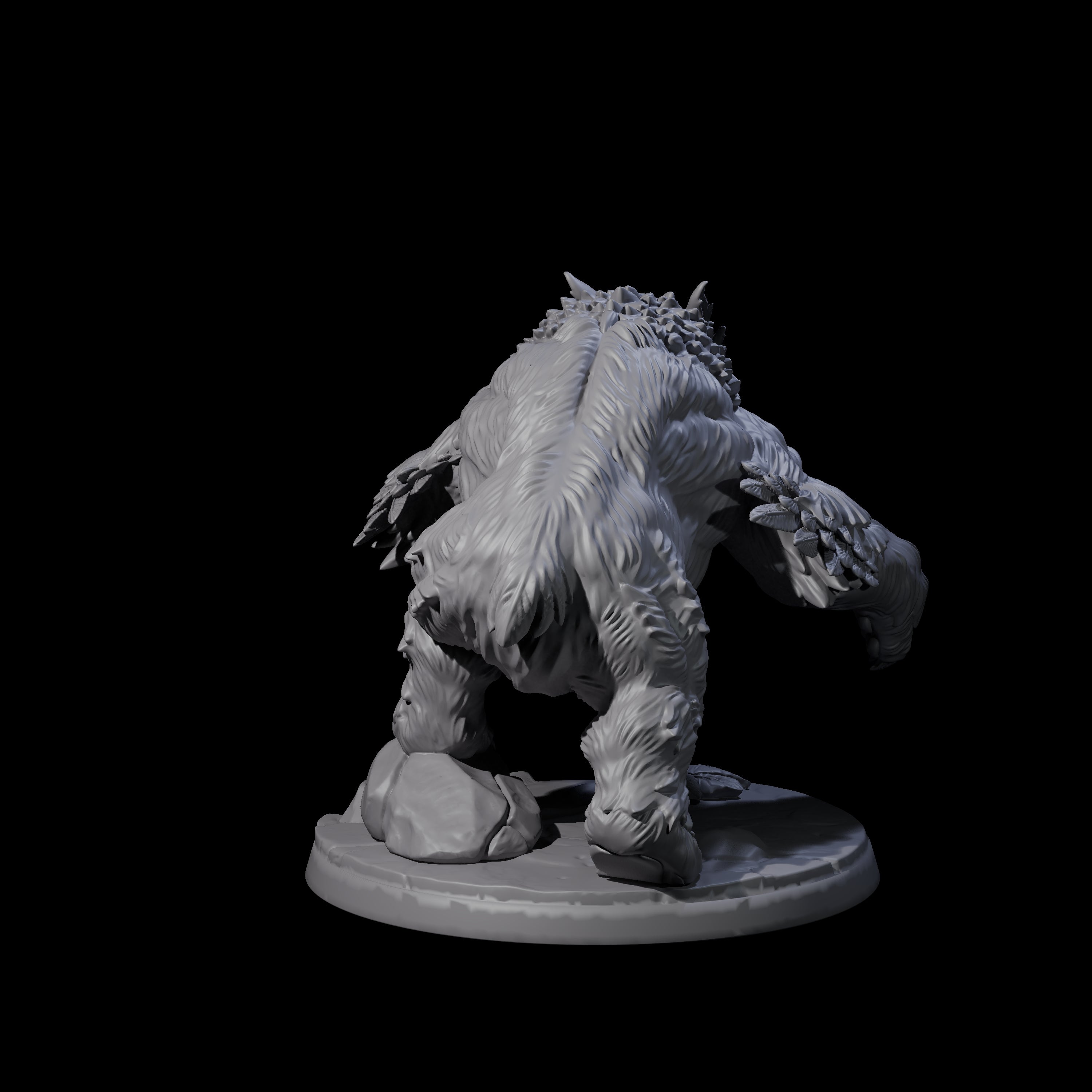 Four Wild Owlbears Miniature for Dungeons and Dragons, Pathfinder or other TTRPGs