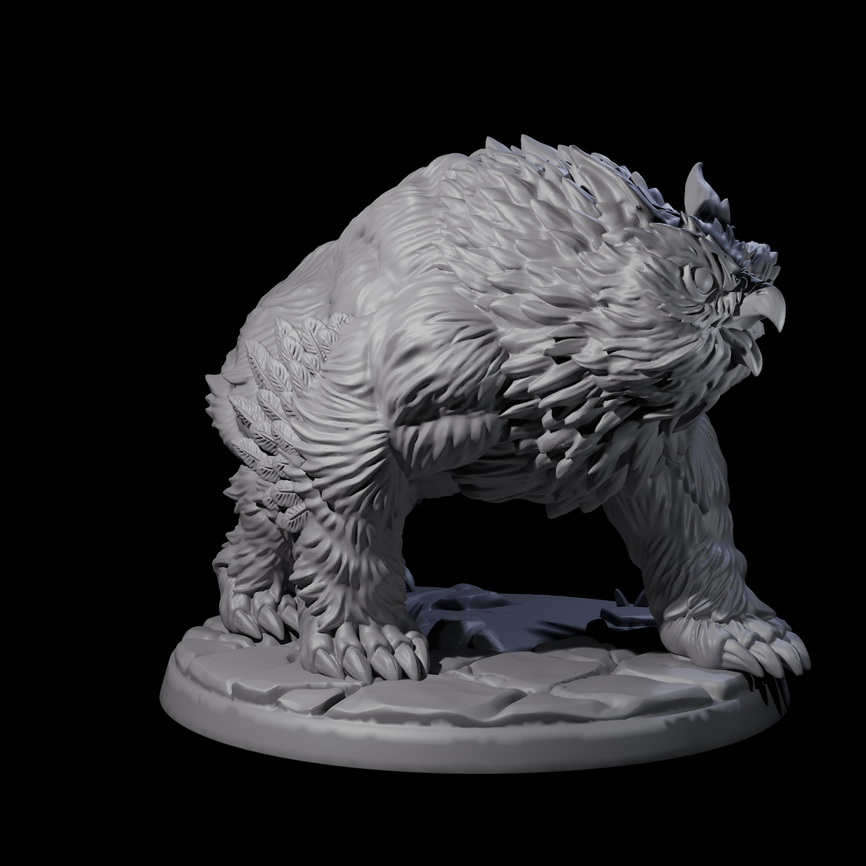 Four Wild Owlbears Miniature for Dungeons and Dragons, Pathfinder or other TTRPGs