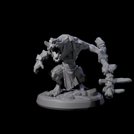 Four Wild Raging Kobolds Miniature for Dungeons and Dragons, Pathfinder or other TTRPGs
