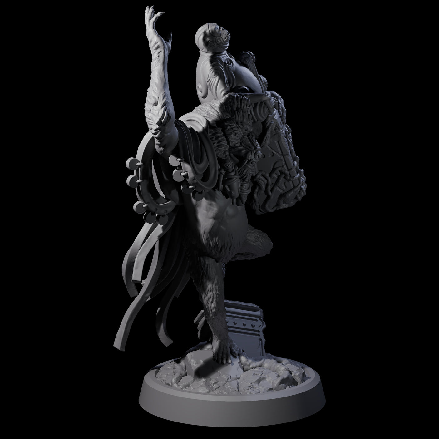 Four Wise Hazodee Elders Miniature for Dungeons and Dragons, Pathfinder or other TTRPGs