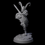 Four Woodland Armoured Elf Fighters Miniature for Dungeons and Dragons, Pathfinder or other TTRPGs