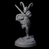 Four Woodland Armoured Elf Fighters Miniature for Dungeons and Dragons, Pathfinder or other TTRPGs