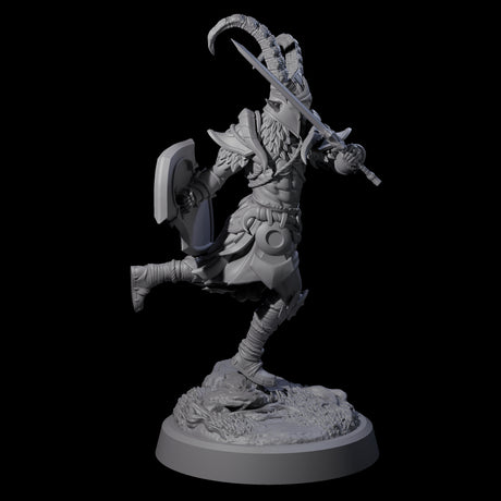 Four Woodland Armoured Elf Fighters Miniature for Dungeons and Dragons, Pathfinder or other TTRPGs