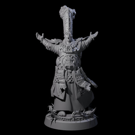 Four Worshipping Masked Clergy Miniature for Dungeons and Dragons, Pathfinder or other TTRPGs