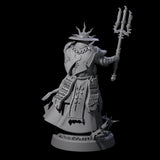 Four Worshipping Masked Clergy Miniature for Dungeons and Dragons, Pathfinder or other TTRPGs