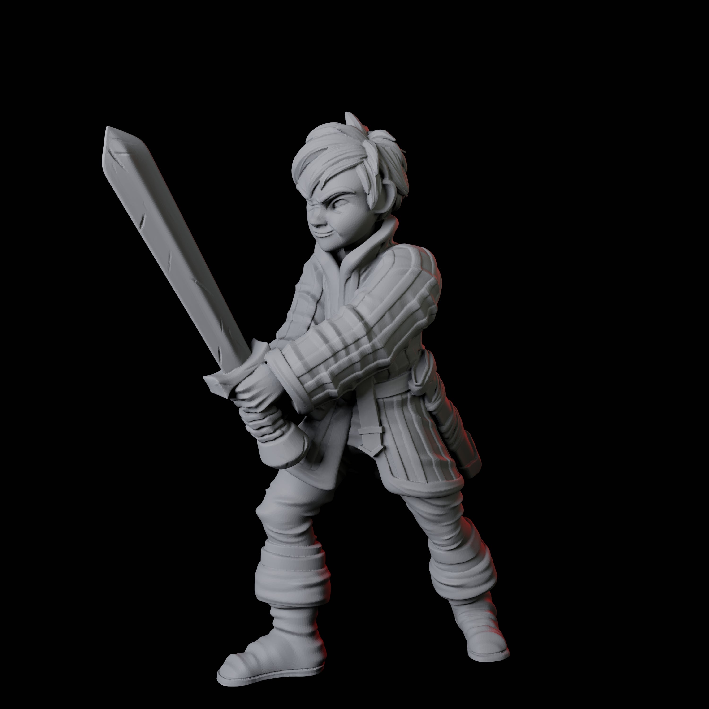 Four Young Squires Miniature for Dungeons and Dragons, Pathfinder or other TTRPGs