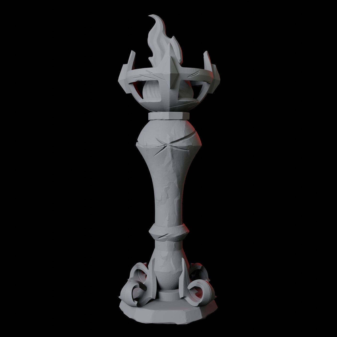 Free Standing Torch Miniature for Dungeons and Dragons, Pathfinder or other TTRPGs