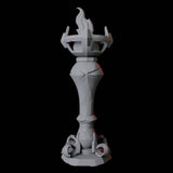 Free Standing Torch Miniature for Dungeons and Dragons, Pathfinder or other TTRPGs