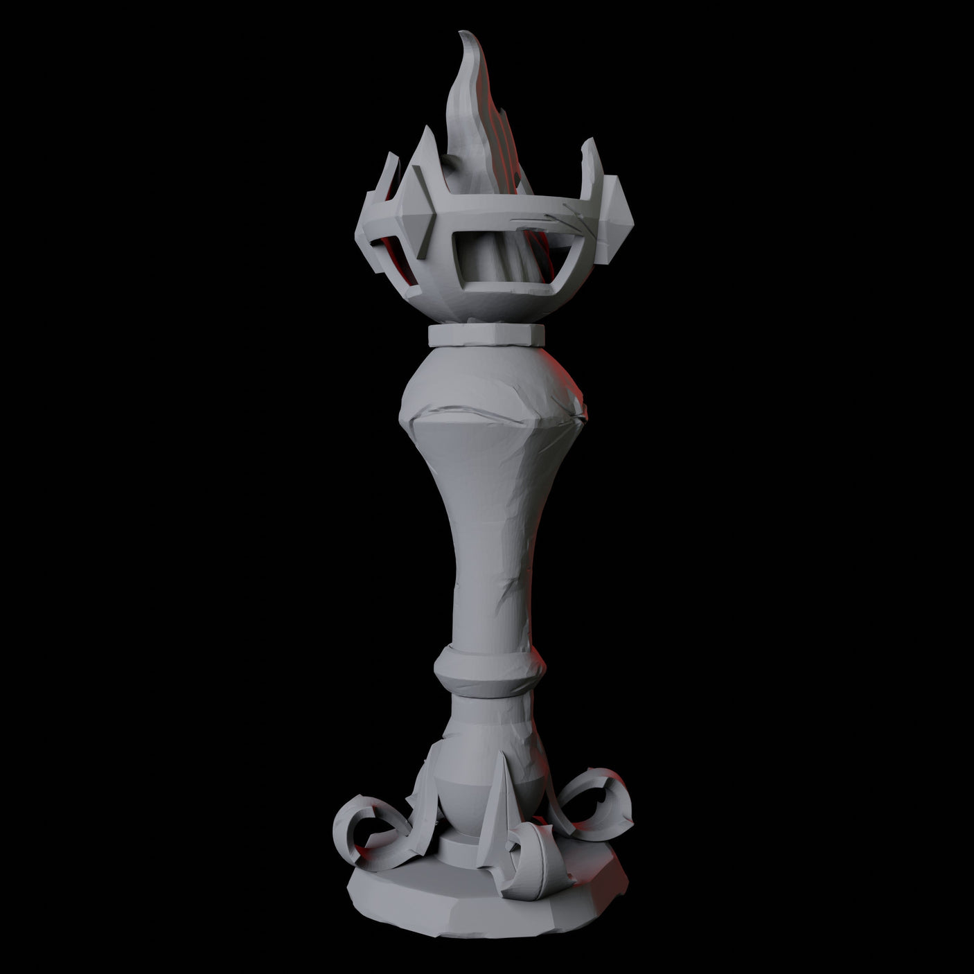 Free Standing Torch Miniature for Dungeons and Dragons, Pathfinder or other TTRPGs