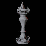 Free Standing Torch Miniature for Dungeons and Dragons, Pathfinder or other TTRPGs