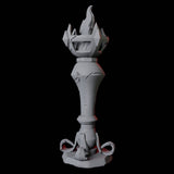 Free Standing Torch Miniature for Dungeons and Dragons, Pathfinder or other TTRPGs