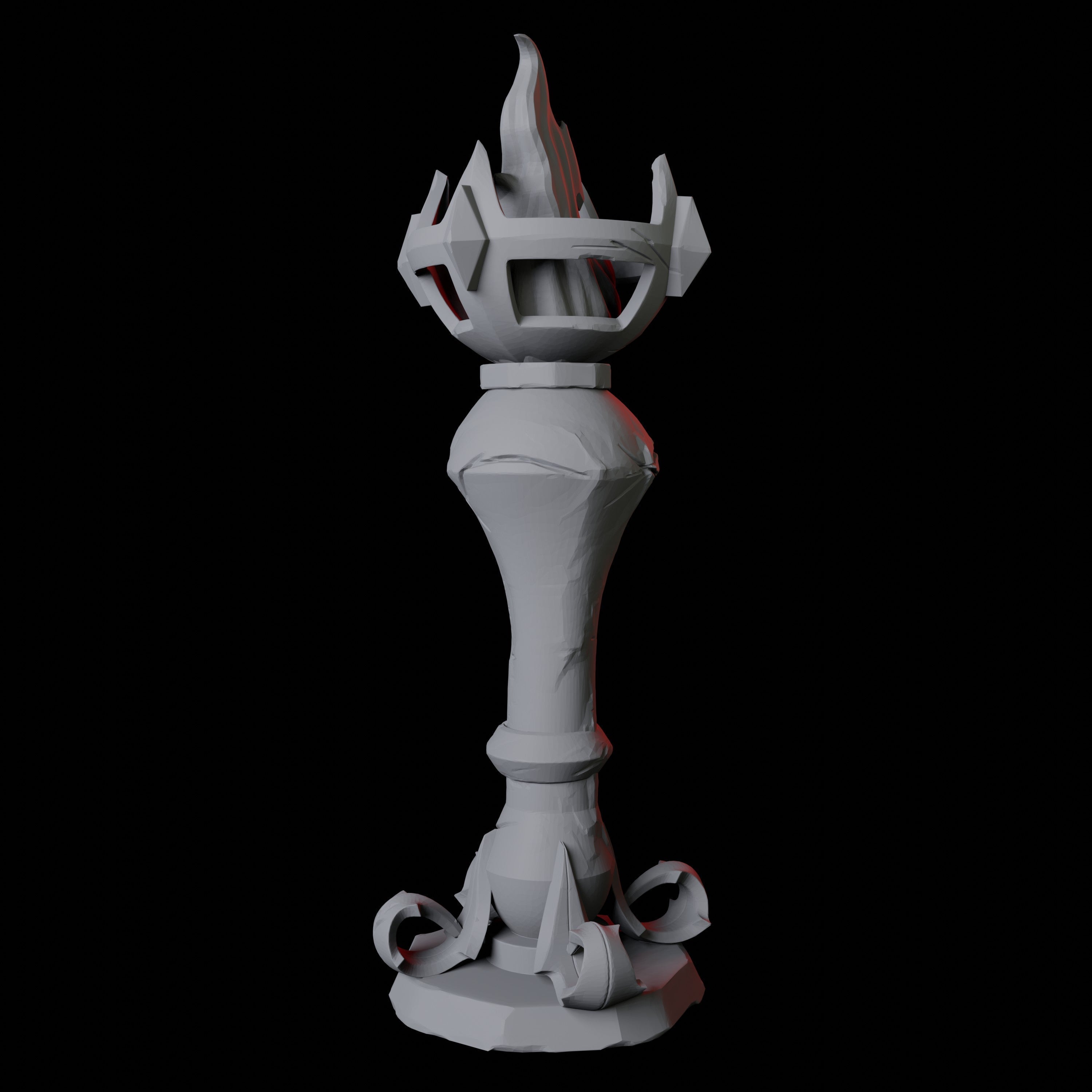 Free Standing Torch Miniature for Dungeons and Dragons