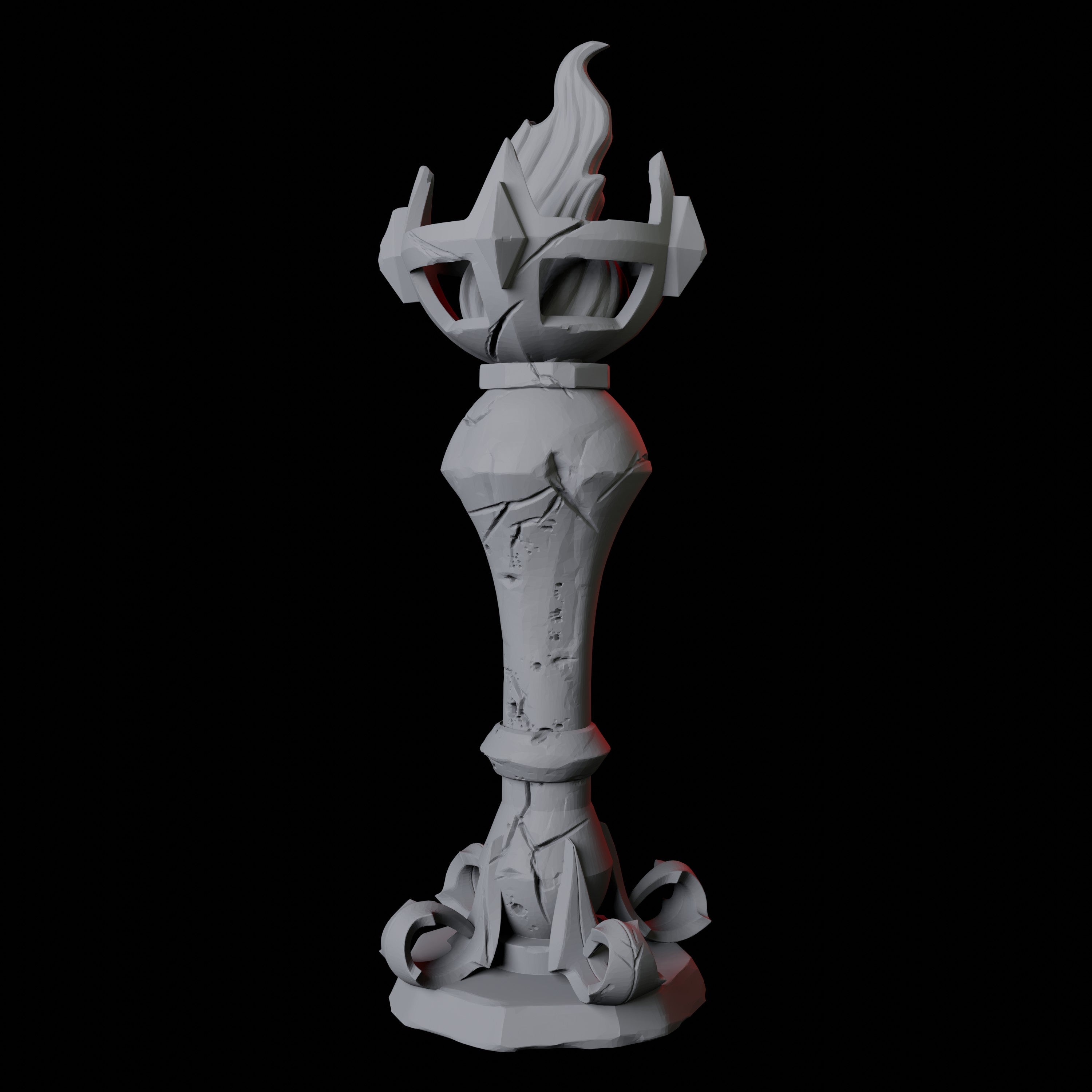 Free Standing Torch Miniature for Dungeons and Dragons