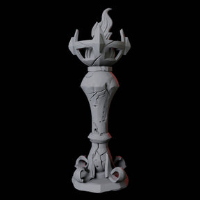Free Standing Torch Miniature for Dungeons and Dragons, Pathfinder or other TTRPGs