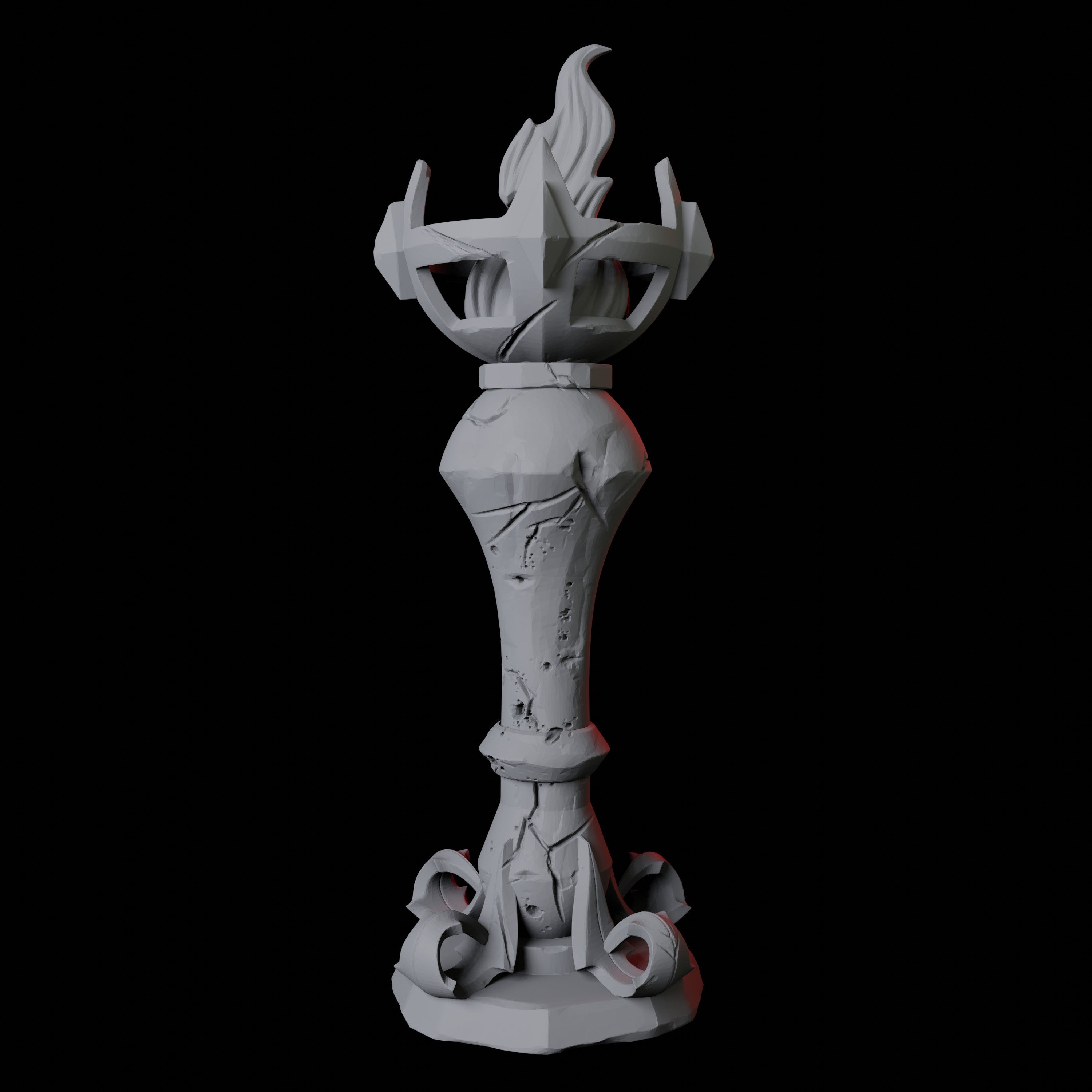 Free Standing Torch Miniature for Dungeons and Dragons