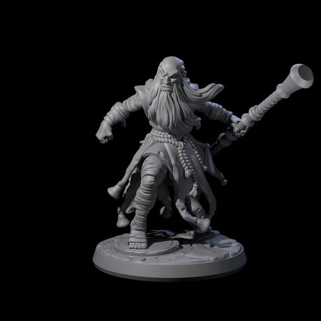 Frenetic Warrior Priest Miniature for Dungeons and Dragons, Pathfinder or other TTRPGs