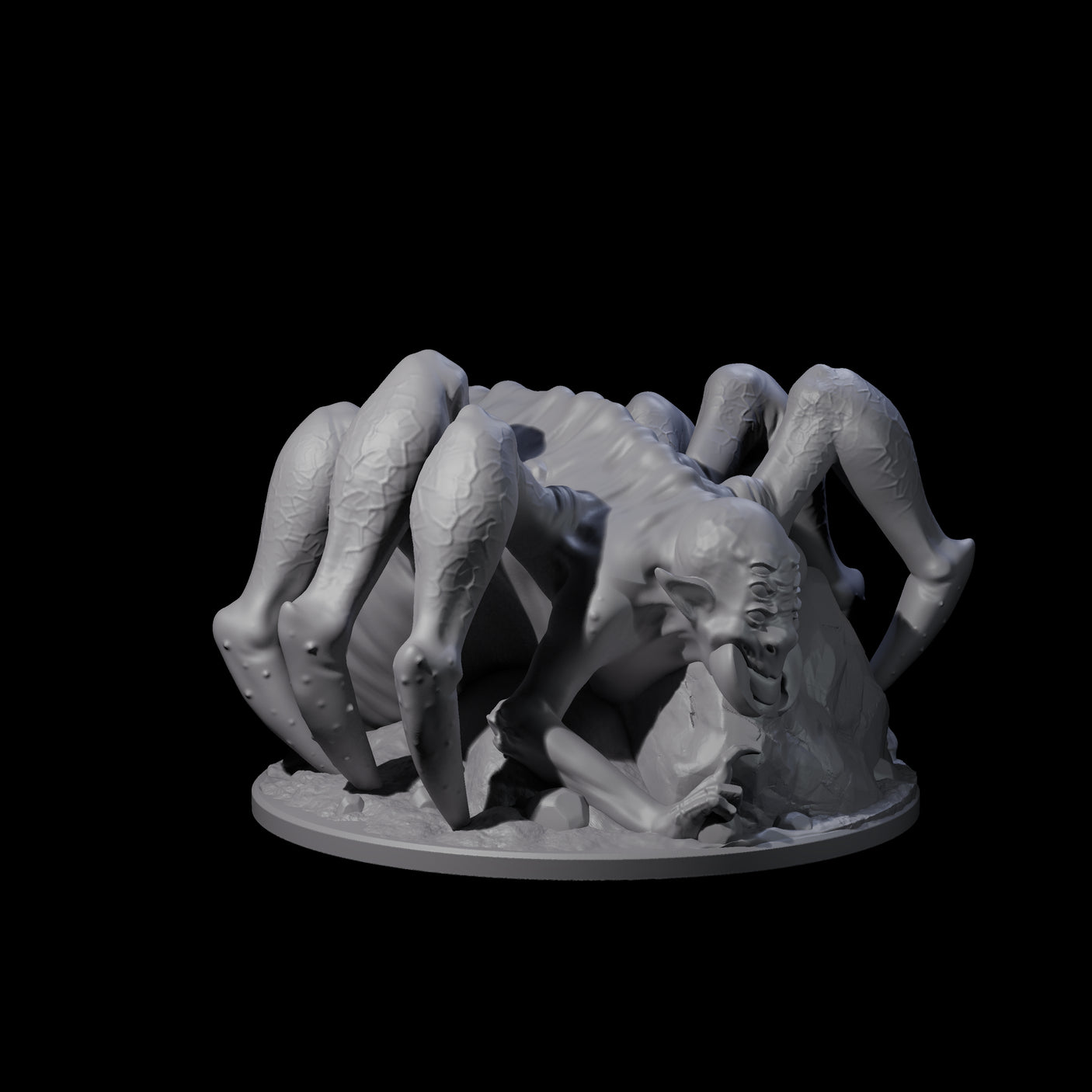 Freshly Birthed Drider Priestess Miniature for Dungeons and Dragons, Pathfinder or other TTRPGs